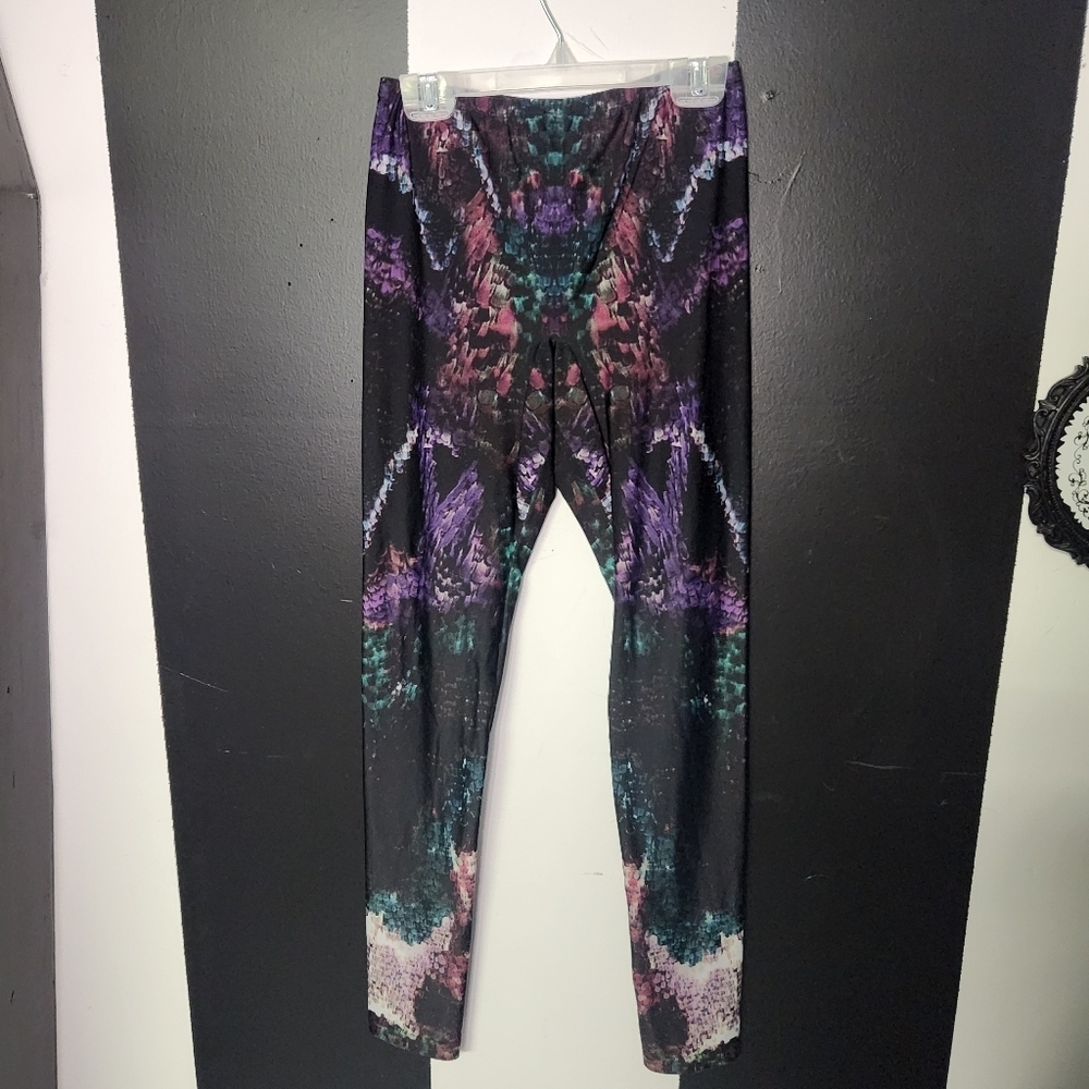 Alexander McQueen Multicolor Abstract Leggings